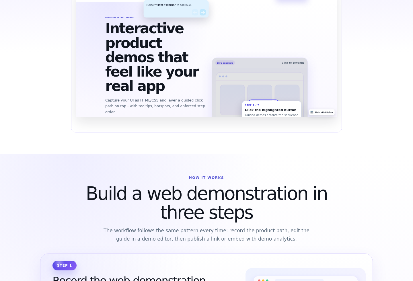 Guided HTML Demo Step 3.1