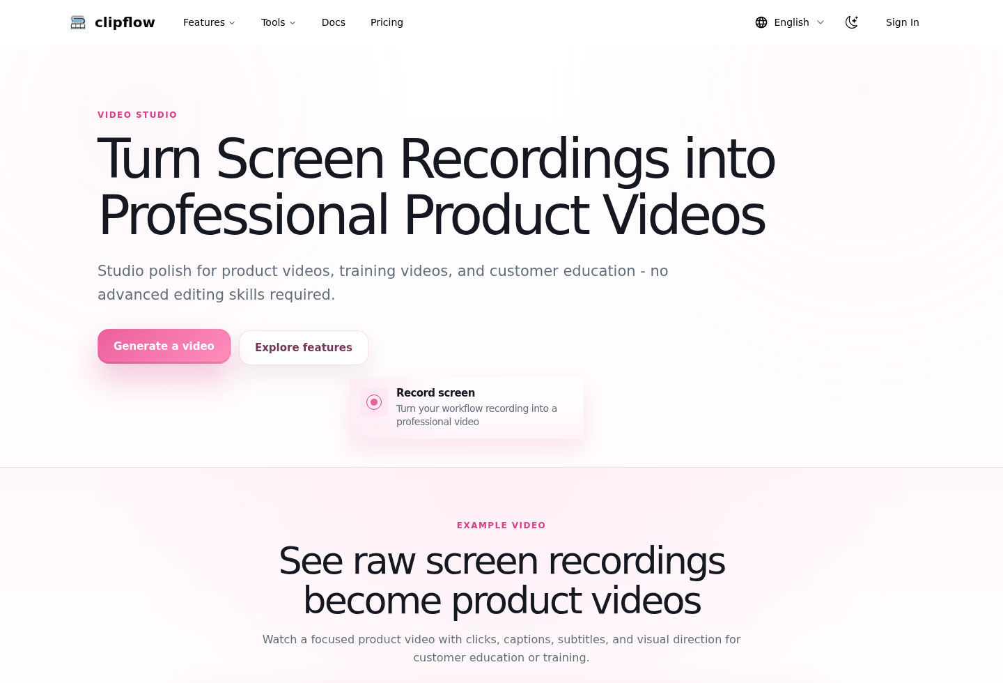 Video Features Step 2.2